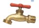 Alpx Bibtap 15x20mm Brass Red Handle YL610C