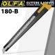 Olfa Snap Off Knife 9mm Model 180 Black Steel