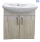 Vanity Basin And Cabinet Nordic Ice 550mm 2Dr SSCB2D550NO