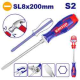 EMTOP Flat Screwdriver Go-Through 8mm Hex EGTSSL8200