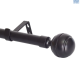 Decor Exp Steel Rod Blck 2.2-4M Sngl 25-28mm cw Ridged F/B