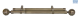 Decor Exp Steel Rod Bronze 2.2-4M Dble 25-28mm cw Ridged F/B