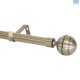 Decor Exp Steel Rod Bronze 2.2-4M Sngl 25-28mm cw Ridged F/B