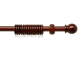 Decor Depot Wooden Rod Set 28mm Dark Brown 2.0M