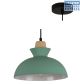 Eurolux Charlotte Pendant 280mm Green/Wood P982GN