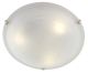 Eurolux Alabaster Ceiling Light 400mm S/Chrome Clips C49SC