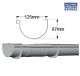 Marley BB Half Round Gutter 6.0m DGH520 BBHRG6