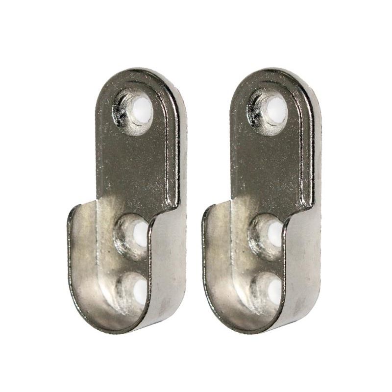 USD Gelmar Oval Rail Holder Chrome 15mm 2Pc 3184 Building