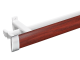 Decor Depot Curtain Track DBL 40mm COW Mahogany 2.0M