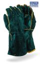 Dromex Gloves Leather 20cm Green WELD/6GR