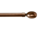 Decor Depot Steel Rod 25mm Brushed Brown Finial Solid Oval