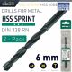 Alpen HSS Sprint Drill Bit 6.0mm 2pc