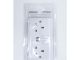 SWITCH Double Socket Outlet 13A 2USB Ports 2.4A Curved