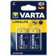 Varta Batteries Long Life C Size 2 pack