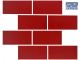 Tile Mosaic Postbox Red Subway 300x300 Per Sheet 1FTMO0342