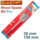 Tork Craft Wood Spade Bit Pro Series 30mm x 150mm