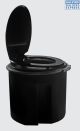 Jojo Toilet Drum w/Lid Black