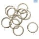 Decor Depot Brushed Silver 32mm Rings Metal