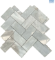 Tile Mosaic Steel Grey H/Bone Polished 281X281 ST66