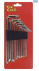 Tork Craft Torx Key Security Set 10pc T9-T50 CR-V