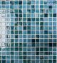 Tile Mosaic CB Blue Tones Glass 8mm 300X300 Per Sheet Y3045