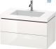 Duravit Wash Basin C-Bonded With Vanity 800L Cube