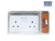 SWITCH Double Socket Outlet 13A Flush Glossy