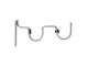Decor Depot Brushed Silver 25mm Bracket Double