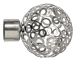 Decor Depot Brushed Silver 32mm Finial Mesh Ball