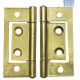 Safe Top Flush Hinge 50mm Brass 1 Pair