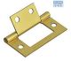 Safe Top Flush Hinge 75mm Brass 1 Pair