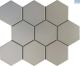 Tile Mosaic Large Hex L/Grey Matt 295X256 CR100