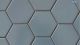 Tile Mosaic Large Hex Teal Matt 295X256 CR098