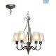 Radiant Arum Chandelier Charcoal 5xE27 RCH54