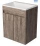 Lecico Cabinet and Basin W.Hung Stone 500x360x620 Contrarre