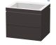 Duravit Wash Basin C- Bonded With Vanity Gaphite Super Matt