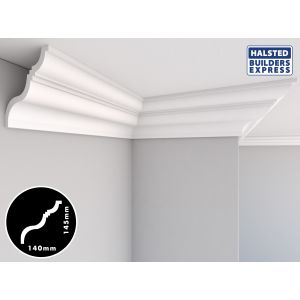 Cornice Polystyrene PR09 140mmx145mmx2.5m 4pack